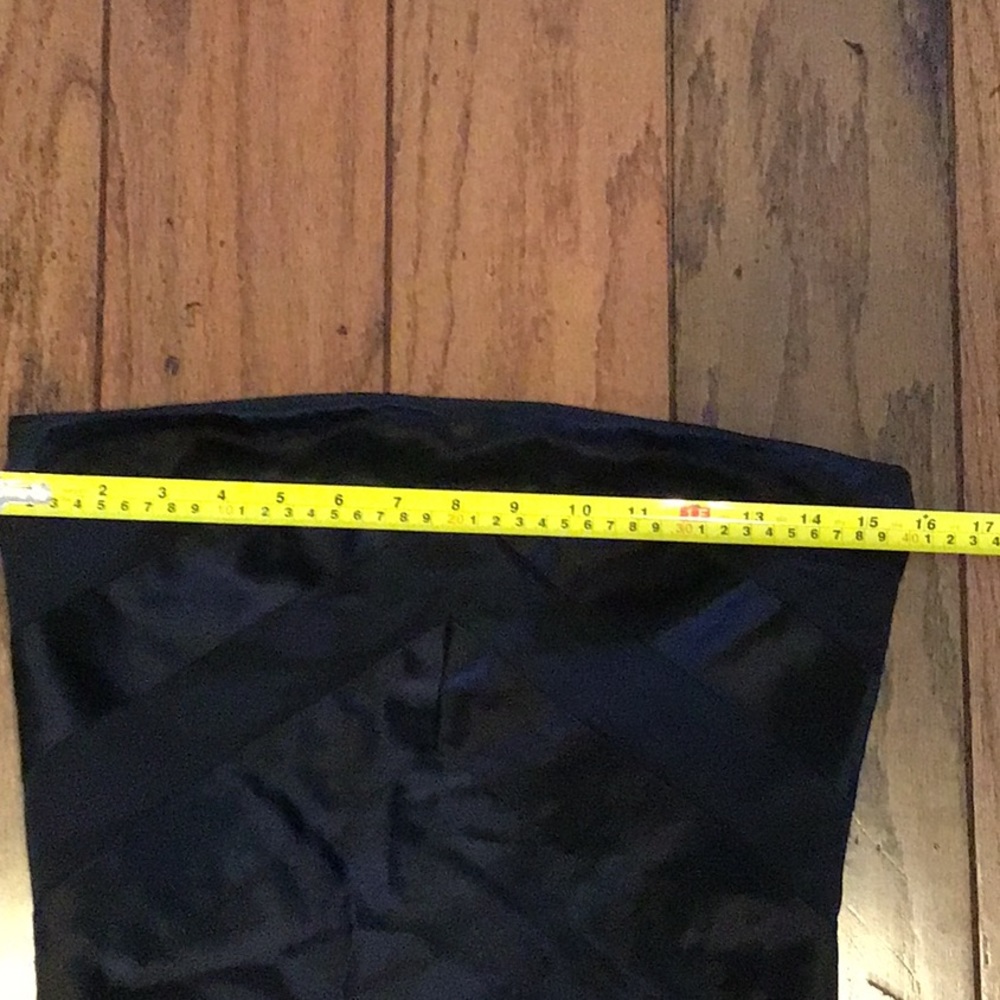 STRAPLESS 100% SILK EVENING DRESS - Picture 8 of 9